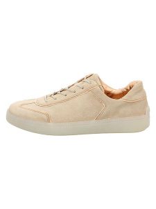 Think! Skórzane sneakersy w kolorze beżowym rozmiar: 39. Brązowe trampki Think, bez wzorów, bez zapięcia. Za 284,95 zł.