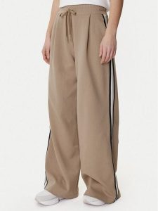 Weekend Max Mara Spodnie dresowe Perdoni 2615781051 Beżowy Wide Leg. Brązowe spodnie dresowe Weekend Max Mara, l, bez wzorów, z bawełny. Za 499,99 zł.