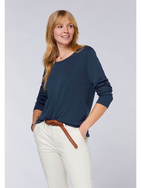 Polo Sylt Koszulka w kolorze granatowym rozmiar: L. Niebieskie bluzki Polo Sylt, l, bez wzorów, z bawełny, bez kołnierzyka, bez ramiączek. Za 105,38 zł.