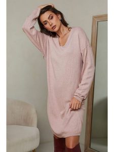 Joséfine Sukienka "Ibrany" w kolorze jasnoróżowym rozmiar: S. Różowe sukienki Joséfine, s, bez wzorów, z kaszmiru, bez kołnierzyka, bez ramiączek, midi. Za 152,99 zł.