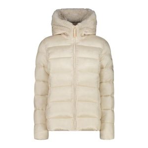 Damska kurtka z kapturem CMP. Białe kurtki CMP, l, bez wzorów, z puchu, z kapturem. W wyprzedaży za 339,99 zł.
