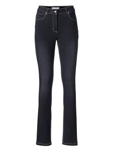 Heine Dżinsy - Slim fit - w kolorze granatowym rozmiar: 46. Niebieskie jeansy Heine, bez wzorów. Za 85,95 zł.