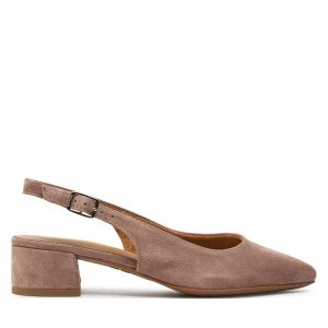 Sandały Tamaris. Brązowe sandały Tamaris, bez wzorów, bez obcasa, na płaskiej podeszwie, bez zapięcia. Za 379,99 zł.