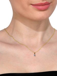 Vittoria Jewels Złota zawieszka z diamentem rozmiar: onesize. Żółte zawieszki Vittoria Jewels, z diamentem, srebrne. Za 404,99 zł.