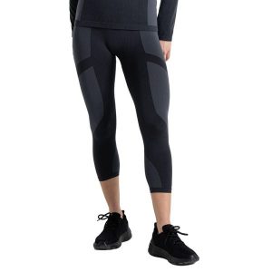 Legginsy Damskie In The Zone 3/4. Czarne legginsy Dare 2b, bez wzorów, z dzianiny. Za 58,99 zł.