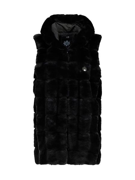 Geographical Norway Kamizelka polarowa "Uphemere" w kolorze czarnym rozmiar: M. Czarne kamizelki Geographical Norway, m, bez wzorów, z polaru, bez kołnierzyka, bez ramiączek, bez kaptura. Za 148,96 zł.