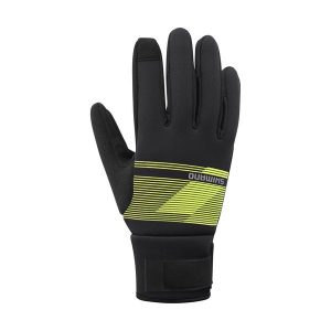 Rękawice rowerowe Shimano Windbreak. Rękawiczki Shimano, bez wzorów. W wyprzedaży za 99,99 zł.