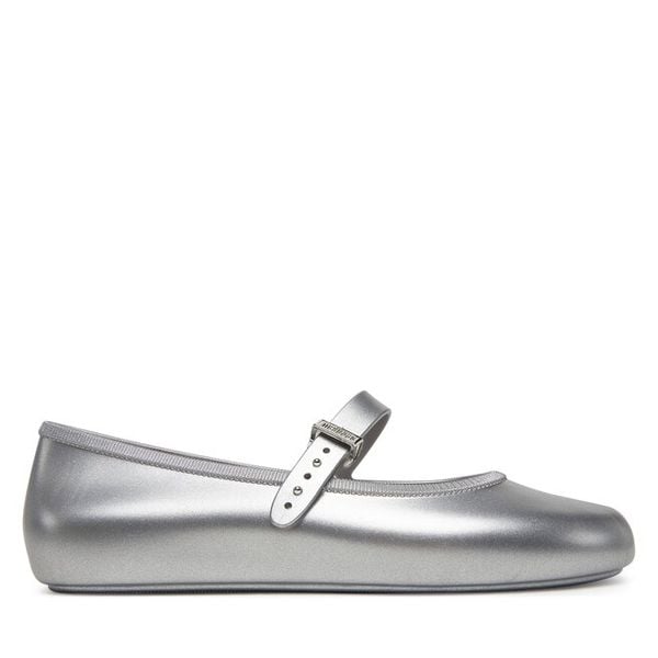 Baleriny Melissa. Szare balerinki Melissa, bez wzorów, bez obcasa, bez zapięcia. Za 179,99 zł.