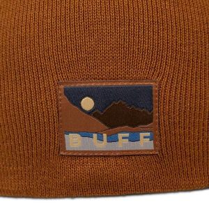 Czapka BUFF KNITTED BEANIE LILON LONG COPPER. Brązowe czapki Buff, z aplikacjami, z dzianiny, eleganckie. Za 94,99 zł.