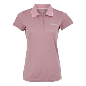Koszulka Polo Damska Maverick V. Czerwone bluzki Regatta, bez wzorów, bez kołnierzyka, bez ramiączek. Za 42,99 zł.
