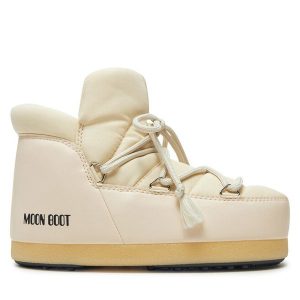Śniegowce Moon Boot. Brązowe buty zimowe Moon Boot, z nylonu, bez obcasa, bez zapięcia. Za 649,99 zł.