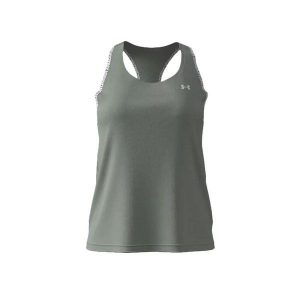 Damski tank top Under Armour Tech™. Białe topy Under Armour, bez wzorów, sportowe, bez kołnierzyka, bez ramiączek. Za 148,95 zł.