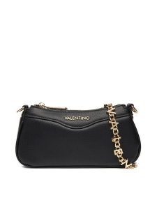 Valentino Torebka Elly VBS9IP13 Czarny. Czarne listonoszki Valentino, bez wzorów, ze skóry, bez dodatków. Za 359,99 zł.