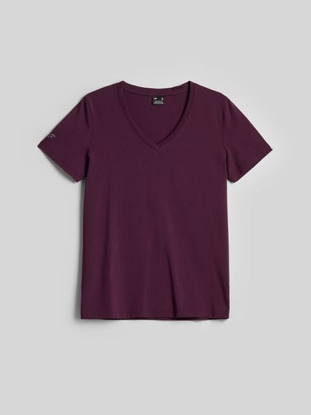 4F T-shirt regular gładki damski - fioletowy L. Fioletowe t-shirty 4f, l, bez wzorów, z bawełny, bez kołnierzyka, bez ramiączek. Za 59,99 zł.