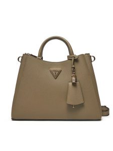 Guess Torebka HWEZG9 52306 Khaki. Brązowe torebki klasyczne Guess, z aplikacjami, ze skóry, bez dodatków. Za 369,99 zł.