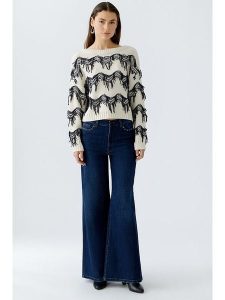 Oui Dżinsy - Comfort fit - w kolorze granatowym rozmiar: 36. Niebieskie jeansy Oui, bez wzorów. Za 228,38 zł.