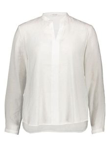 Gerry Weber Bluzka w kolorze białym rozmiar: 38. Białe bluzki Gerry Weber, bez wzorów, bez kołnierzyka, bez ramiączek. Za 113,63 zł.