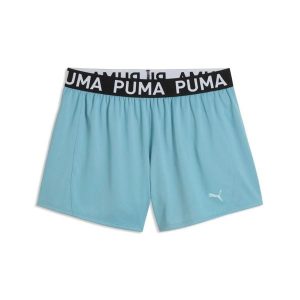 Shorty damski Puma Strong. Niebieskie szorty Puma, bez wzorów, z dzianiny, sportowe. Za 180,50 zł.