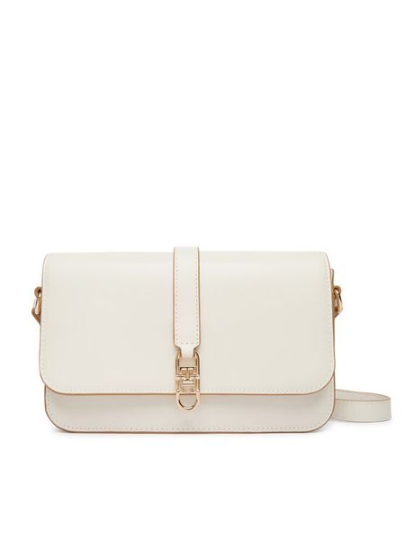 Tommy Hilfiger Torebka Th Libre Flap Crossover AW0AW17723 Beżowy. Brązowe torebki klasyczne TOMMY HILFIGER, bez wzorów, ze skóry, bez dodatków. Za 649,99 zł.