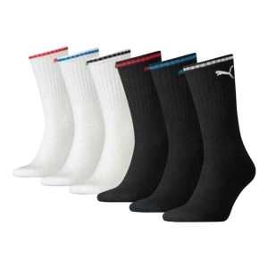 Skarpety Sportowe Unisex Dla Dorosłych (zestaw 4 Sztuk). Białe skarpetki Puma, bez wzorów. Za 97,99 zł.