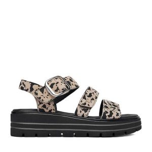 Sandały Remonte. Brązowe sandały Remonte, bez wzorów, bez obcasa, na płaskiej podeszwie, bez zapięcia. Za 369,99 zł.