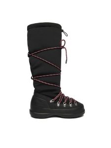 Moon Boot Śniegowce Mb Luna Boot Extra 80D2480150 Czarny. Czarne buty zimowe Moon Boot, z materiału, bez obcasa, bez zapięcia. Za 729,00 zł.