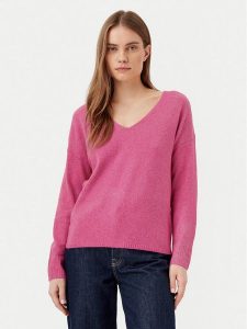 ONLY Sweter Rica 15224360 Różowy Regular Fit. Czerwone swetry klasyczne ONLY, xs, z syntetyku, bez kołnierzyka. Za 99,99 zł.