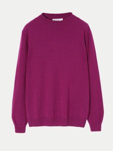 Tatuum Sweter Indi T2434.096B Różowy Regular Fit. Czerwone swetry klasyczne Tatuum, s, z wełny, bez kołnierzyka. Za 289,99 zł.