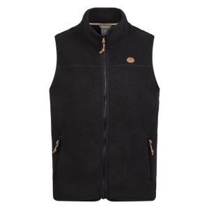 Kamizelka Damska Notion Fleece AT300. Czarne kamizelki Trespass, bez wzorów, bez kołnierzyka, bez ramiączek, bez kaptura. Za 120,99 zł.