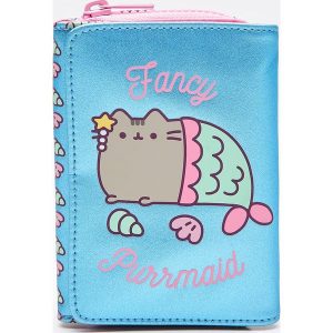 Portfel z nadrukiem pusheen - Niebieski. Paski marki Cropp. W wyprzedaży za 24,99 zł.
