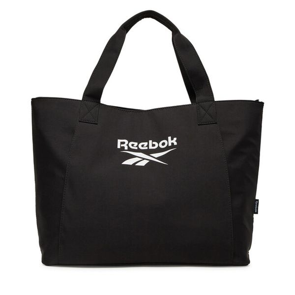 Torebka Reebok. Czarne shopper bag Reebok, bez wzorów, bez dodatków. Za 99,99 zł.