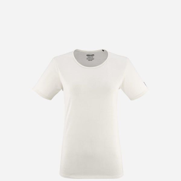 Koszulka damska z krótkim rękawem Millet Wanaka Light Ts Ss W active fit. Białe bluzki Millet, m, bez wzorów, z poliesteru, eleganckie, bez kołnierzyka, bez ramiączek. W wyprzedaży za 159,00 zł.