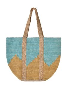 BLE Shopper bag w kolorze turkusowo-pomarańczowym - 40 x 31 cm rozmiar: onesize. Pomarańczowe shopper bag BLE, bez wzorów, z materiału, na ramię, bez dodatków. Za 79,45 zł.
