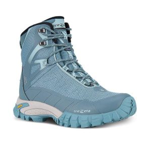 Damskie buty trekkingowe Trezeta Shan waterproof. Niebieskie buty trekkingowe Trezeta, bez zapięcia. Za 699,90 zł.