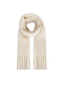 Jenny Fairy Szal 4W4-001-AW24 Biały. Białe rękawiczki Jenny Fairy, bez wzorów, z poliesteru. Za 69,99 zł.