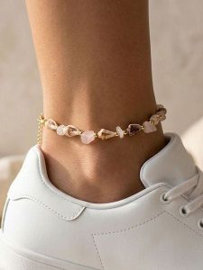 Lodie Silver Bransoletka z elementami ozdobnymi na kostkę rozmiar: onesize. Brązowe bransoletki Lodie Silver, metalowe. Za 38,95 zł.