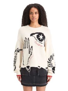 Scotch & Soda Sweter w kolorze kremowym rozmiar: M. Brązowe swetry oversize Scotch & Soda, m, bez wzorów, bez ramiączek. Za 267,92 zł.