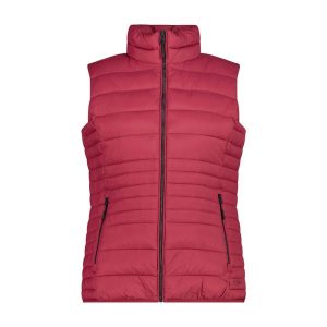 Bezrękawnik z zamkiem Sorona dla kobiet CMP. Czerwone kamizelki CMP, na lato, bez wzorów, bez kołnierzyka, bez ramiączek, bez kaptura. Za 371,50 zł.