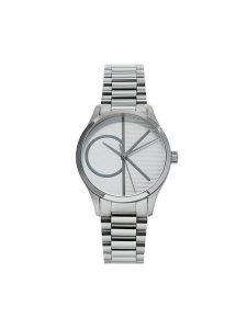 Calvin Klein Zegarek Iconic 25200345 Srebrny. Szare, analogowe zegarki Calvin Klein. Za 619,99 zł.