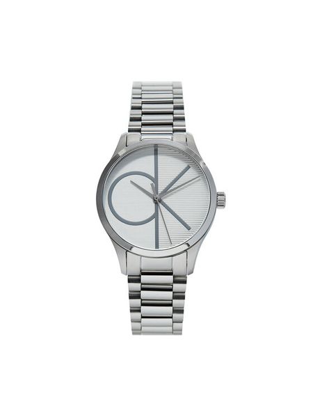 Calvin Klein Zegarek Iconic 25200345 Srebrny. Szare, analogowe zegarki Calvin Klein. Za 579,99 zł.
