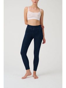 ITEM m6 Jegginsy w kolorze granatowym rozmiar: 36. Niebieskie rurki ITEM m6, z materiału. Za 294,28 zł.