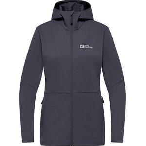 Kurtka softshell damska Jack Wolfskin Feldberg Hoody. Brązowe kurtki Jack Wolfskin, bez wzorów, z softshellu, bez kaptura. Za 429,99 zł.