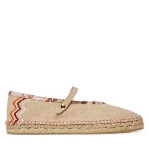 Espadryle M Missoni. Brązowe espadryle M Missoni, bez wzorów, bez obcasa. Za 1 349,00 zł.