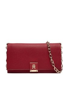 Tommy Hilfiger Torebka Th Her Chain AW0AW17403 Czerwony. Czerwone listonoszki TOMMY HILFIGER, bez wzorów, ze skóry, bez dodatków. Za 569,99 zł.