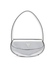 Guess Torebka HWMY94 96780 Srebrny. Szare torebki klasyczne Guess, z aplikacjami, ze skóry, bez dodatków. Za 299,99 zł.