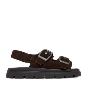 Sandały G-Star Raw. Brązowe sandały G-Star Raw, bez wzorów, bez obcasa, na płaskiej podeszwie, bez zapięcia. Za 269,99 zł.