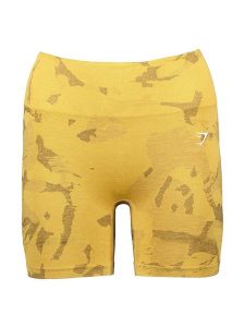 Gymshark Szorty funkcyjne "Adapt Camo" w kolorze żółtym rozmiar: S. Żółte spodenki sportowe Gymshark, s, bez wzorów, z materiału, outdoorowe. Za 61,75 zł.