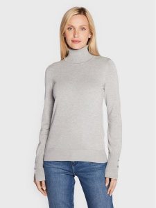 Guess Golf Paule W2BR53 Z2V62 Szary Slim Fit. Szare golfy Guess, z aplikacjami, z wiskozy. Za 369,99 zł.