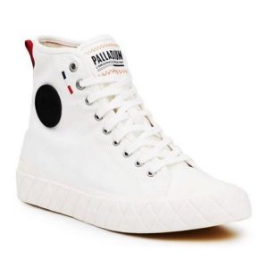 Buty Palladium Ace Cvs Mid 77015-116 białe. Białe trampki bez wzorów, z materiału, bez zapięcia. Za 572,15 zł.