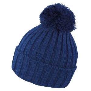 Dzianinowa Czapka HDI Quest Dla Dorosłych Unisex. Niebieskie czapki RESULT WINTER ESSENTIALS, bez wzorów, z dzianiny. Za 33,99 zł.